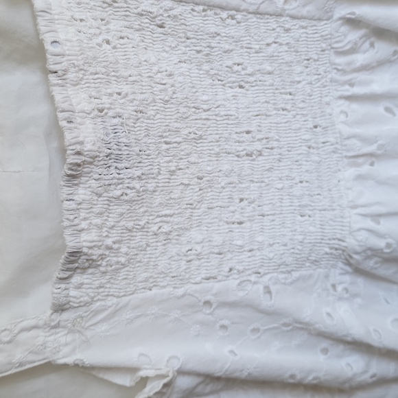 Alexis for Target White Eyelet Pleated Mini Sundress - Picture 6 of 10